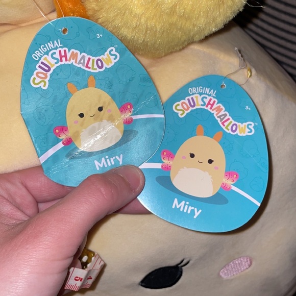 💗NWT 18” & 5” 2 Miry Squishmallow bundle summer happy butterflies soft fun - Picture 9 of 12